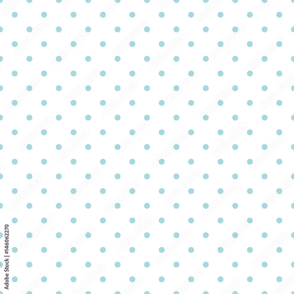 Seamless polka dot blue pattern with circles - Vector Seamless polka dot blue pattern with circles - Vector