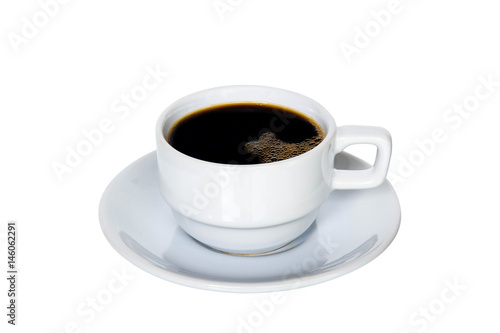 coffee cup and good morning isolate