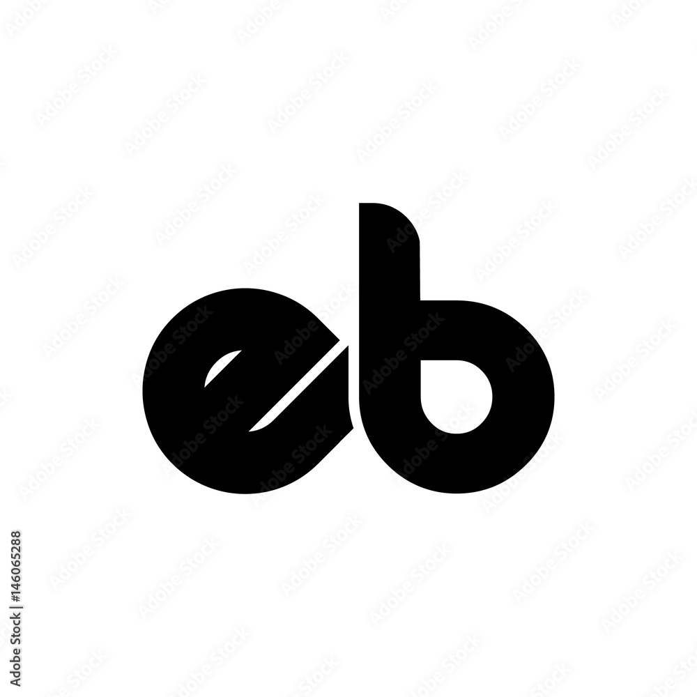 Initial Letter EB Rounded Lowercase Logo Initial Letter EB Rounded Lowercase Logo