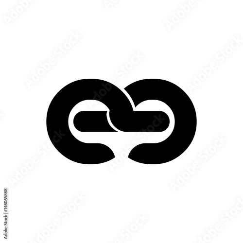 Initial Letter EE Rounded Lowercase Logo