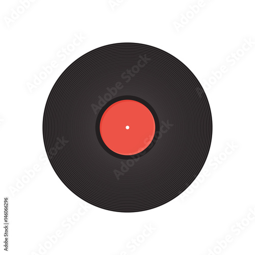 Record vector illustration