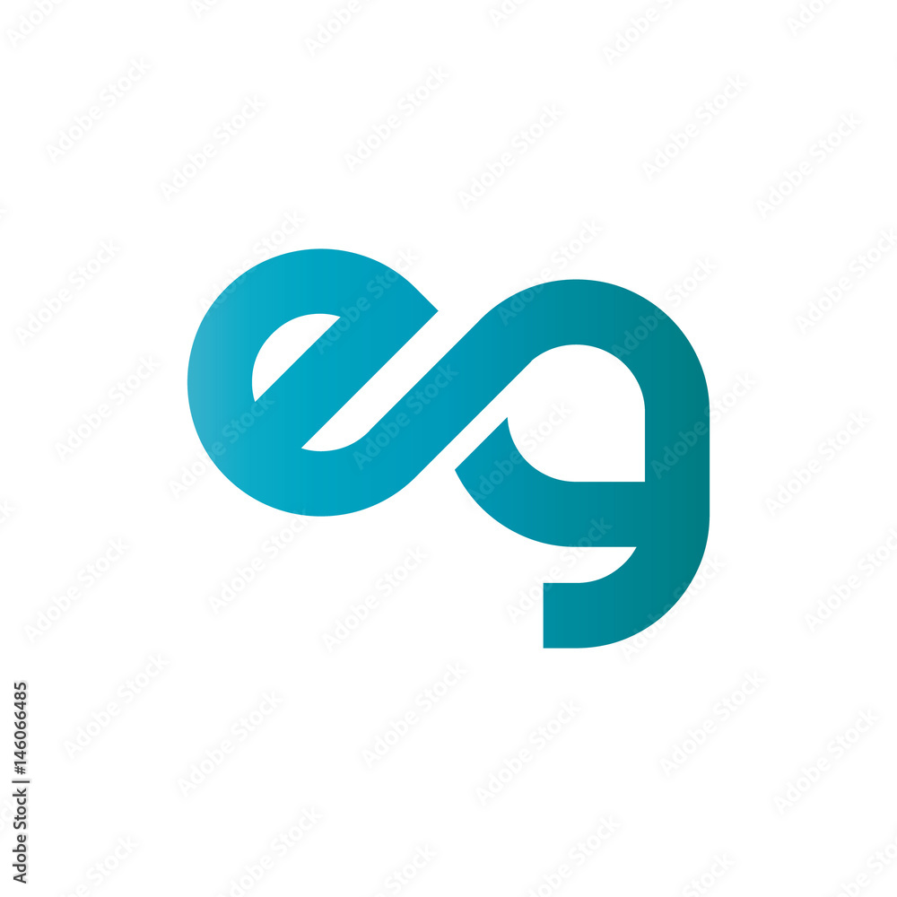 Initial Letter EG Rounded Lowercase Logo Initial Letter EG Rounded Lowercase Logo