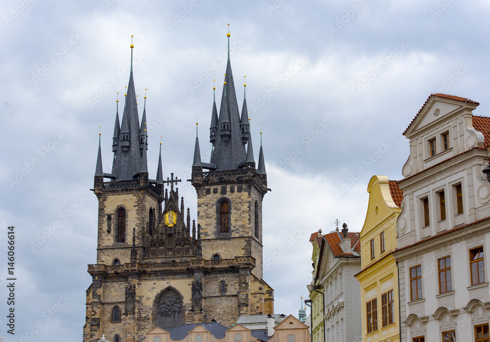 The main Church of Our Lady before Tyn in Prague