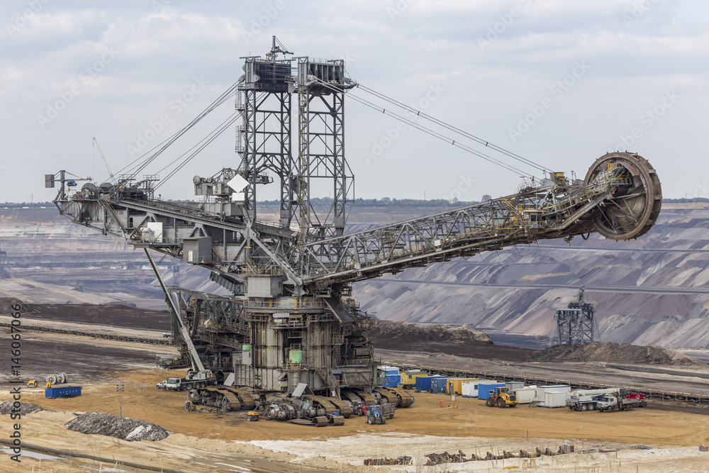 bucket wheel excavator under construction