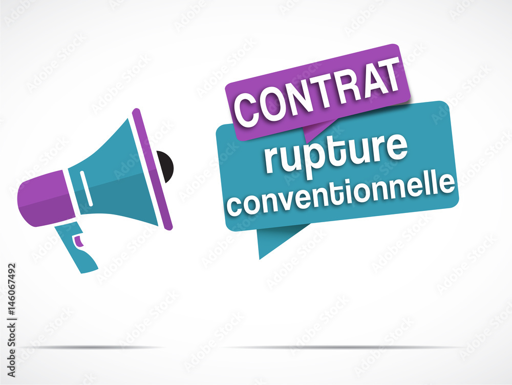Fototapeta premium mégaphone : Rupture Conventionnelle