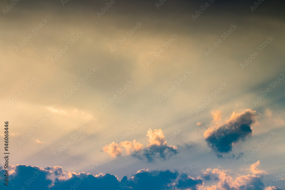 colorful dramatic sky with cloud at sunset colorful dramatic sky with cloud at sunset