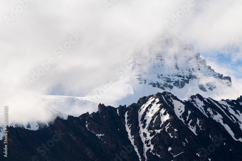 Snow mountain at Leh ladakh on Markha valley trek route, India