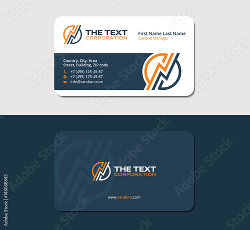 business card design template for an wireman