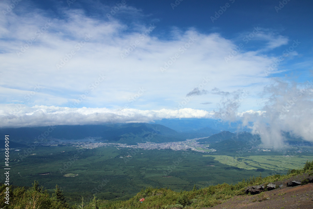 Fototapeta premium Viewed from mountain Fuji