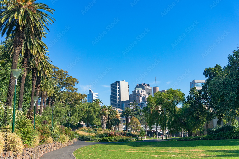 Obraz premium View on Melbourne Southbank cityscape