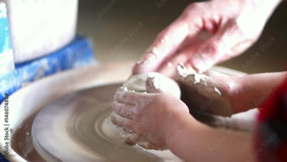 Working art pot clay Working art pot clay
