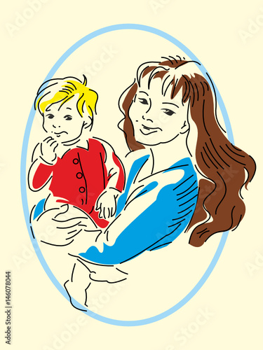 мама с ребенком