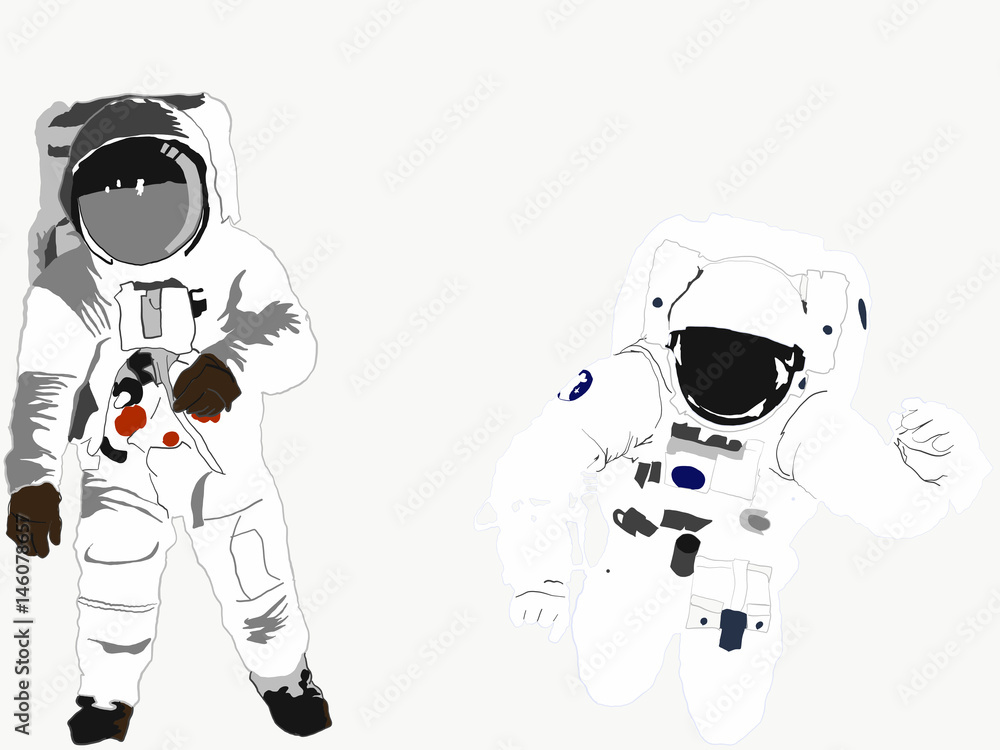 宇宙飛行士のイラスト Stock Vector Adobe Stock