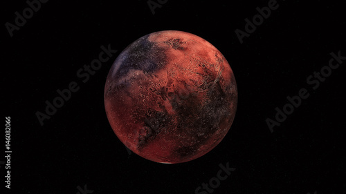 Fototapeta Naklejka Na Ścianę i Meble -  Extremely detailed and realistic high resolution 3D image of an Exoplanet. Shot from outer space. Elements of this image are furnished by NASA.