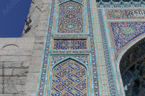 Sacred geometry on the wall of the mosque