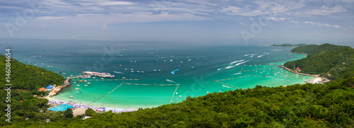 Panoramic view of a beach,Thailand
