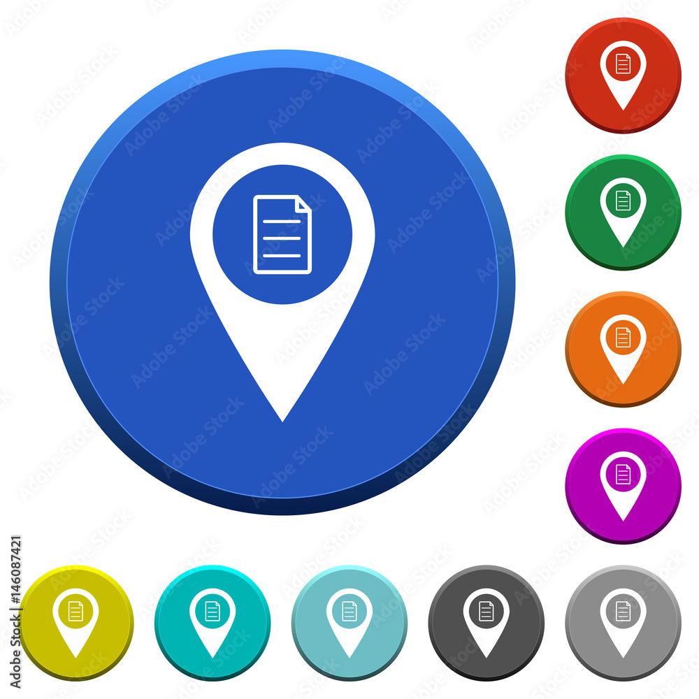 GPS map location details beveled buttons GPS map location details beveled buttons