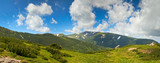 Summer Carpathian mountain panorama