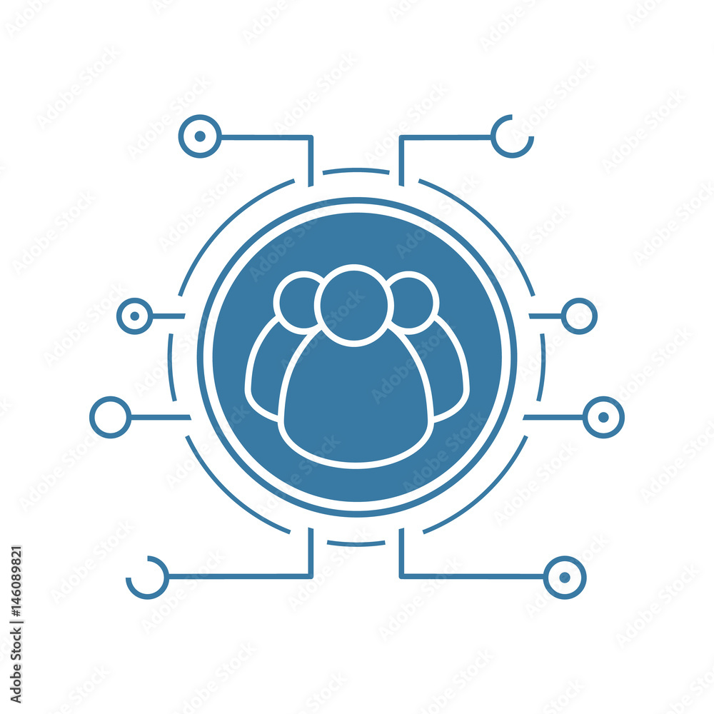 User group flat linear long shadow icon User group flat linear long shadow icon