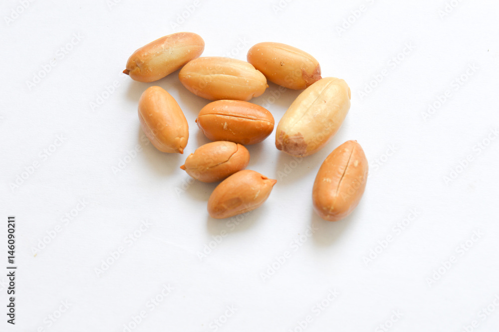 peanuts isolated on white peanuts isolated on white