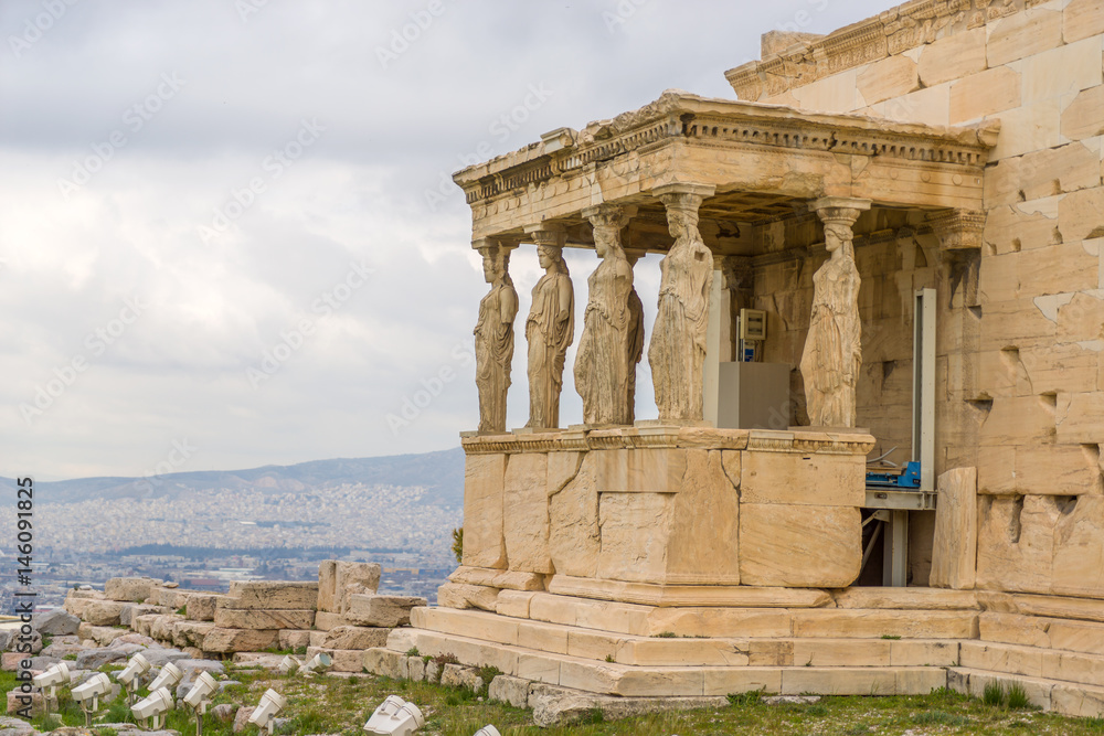 Acropolis (Propilea) with columns Athens