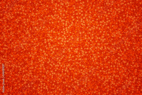 Colorful Background With Realistic Red Caviar. Vector Illustration