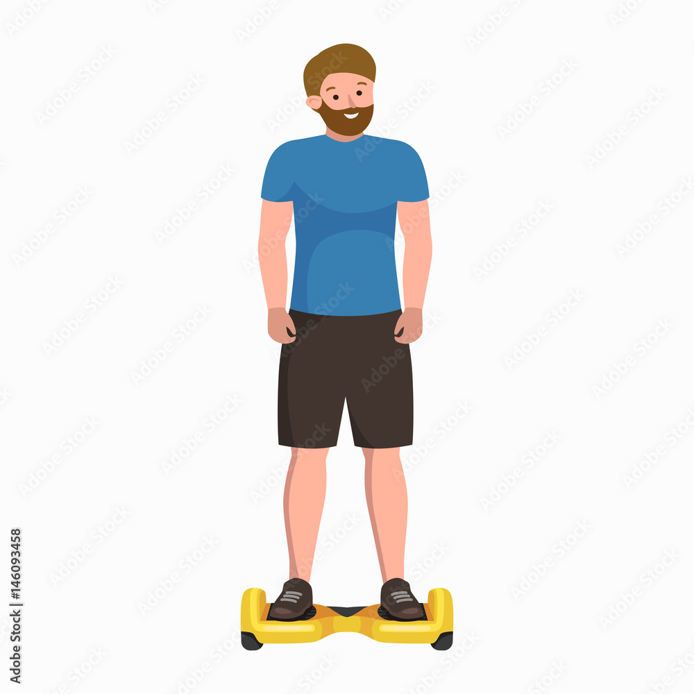 active peoples fun with electric scooter, new modern technology hoverboard, man self balance wheel transport gyroscooter ride the street vector illustrator active peoples fun with electric scooter, new modern technology hoverboard, man self balance wheel transport gyroscooter ride the street vector illustrator