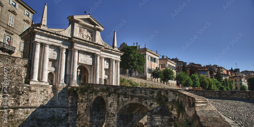 Porta San Giacomo city high Bergamo
