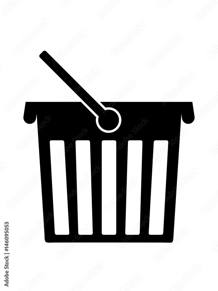 Shopping basket icon Flat Black and white vector illustration Shopping basket icon Flat Black and white vector illustration