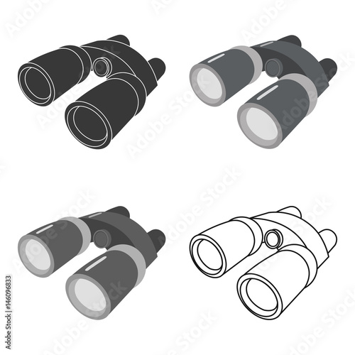Binoculars icon of vector illustration for web and mobile