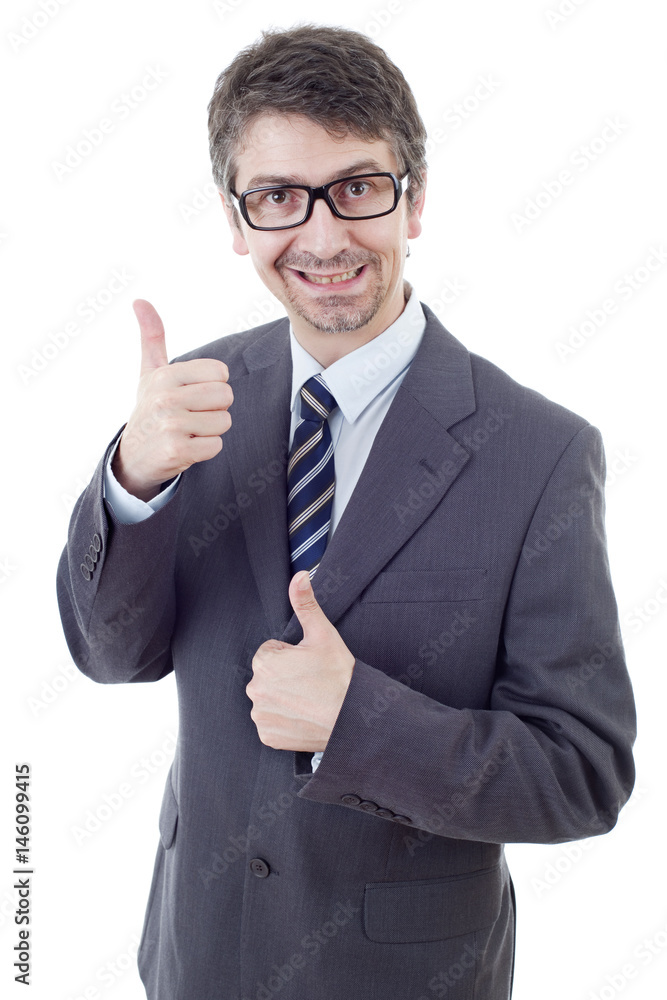 businessman thumb up businessman thumb up