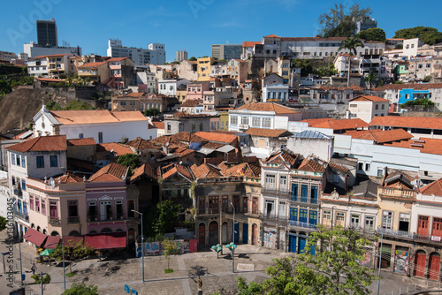 View of Old Portguese Style Buildings in Rio de Janeiro City