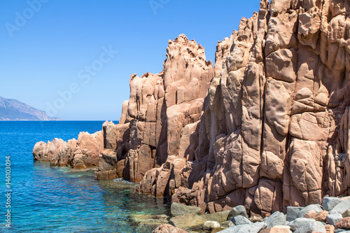 Rocca Rossa on Sardinia Island, Italia