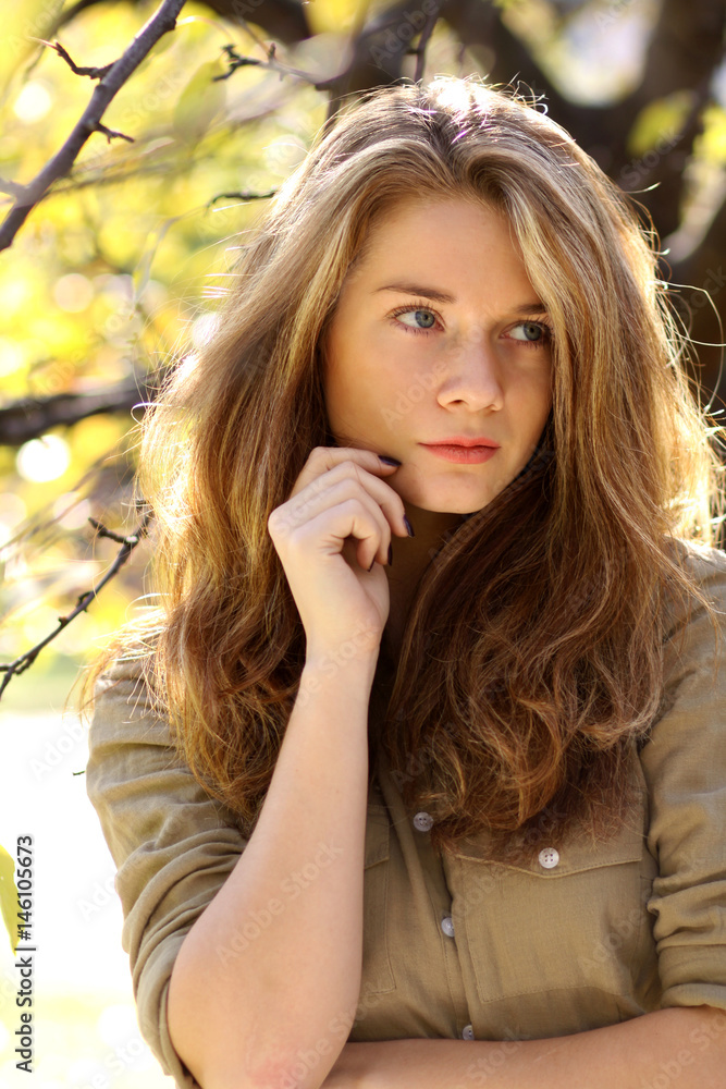 Portrait of a young beautiful woman Portrait of a young beautiful woman