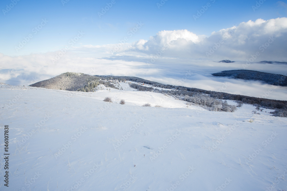 Snow Mountain Landscape 
