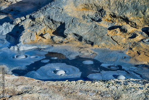 Geothermal activities in Hverir, Iceland