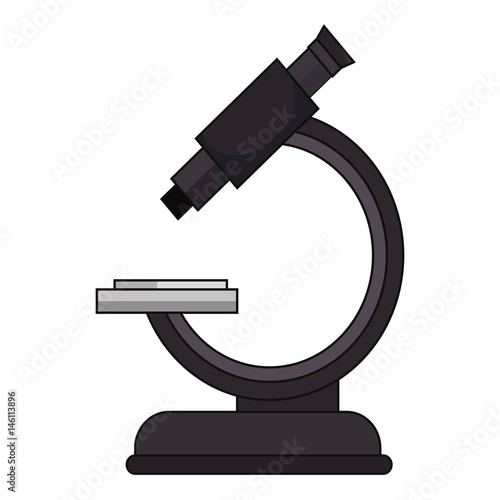 microscope medical isolated icon vector illustration design