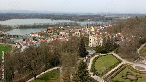 hluboka nad vltavou in Tschechien - Blick vom Schloss