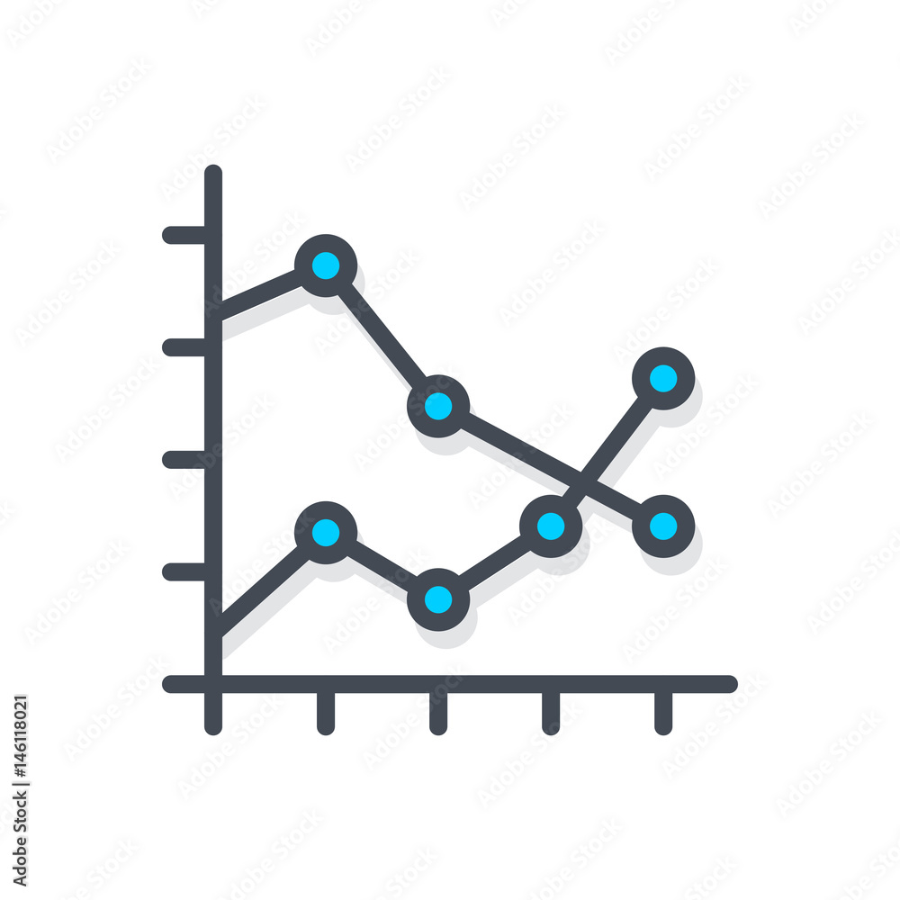 Chart Graphic Colored Icon Chart Graphic Colored Icon