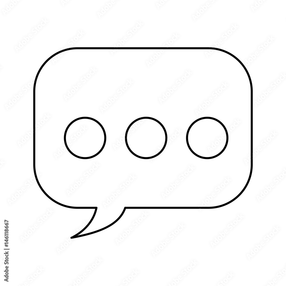 Bubble chat speakbox flat vector illustration design Bubble chat speakbox flat vector illustration design