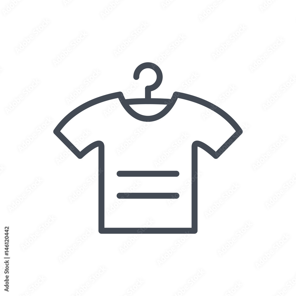 T-shirt Web Ecommerce line Icon T-shirt Web Ecommerce line Icon