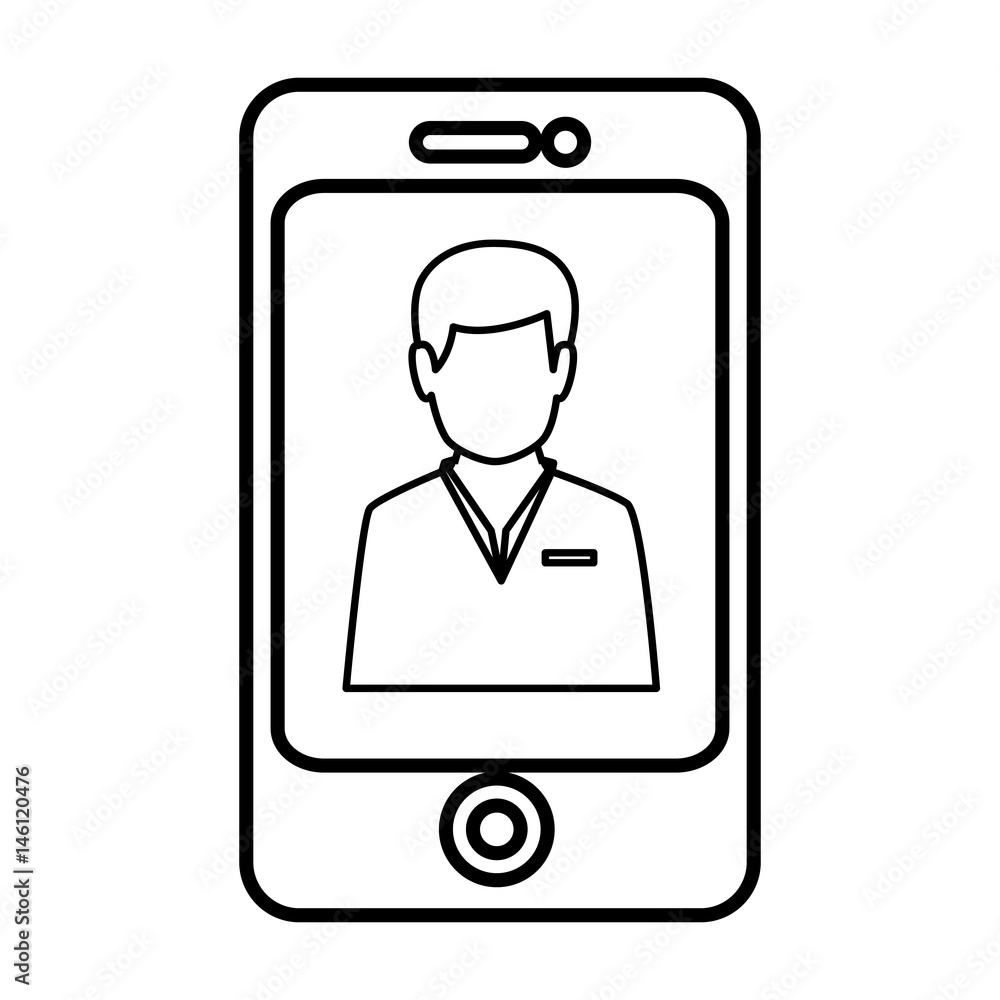 smartphone with medical app isolated icon vector illustration design