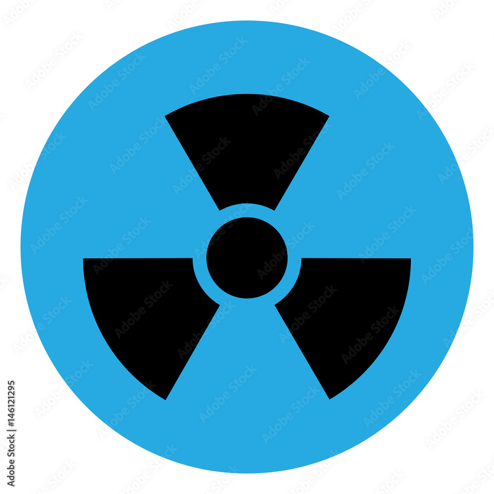 Isolated chemical symbol on a blue button, Vector illustration Isolated chemical symbol on a blue button, Vector illustration