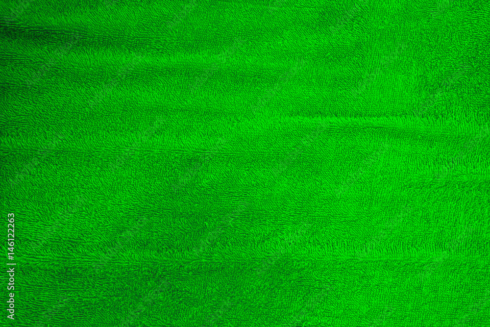 Fototapeta premium Green towel smooth soft emotion cotton texture for background.