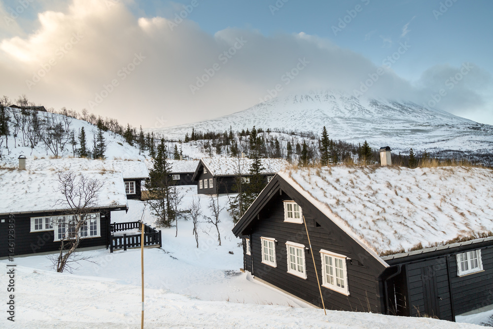 Winter house in mountains