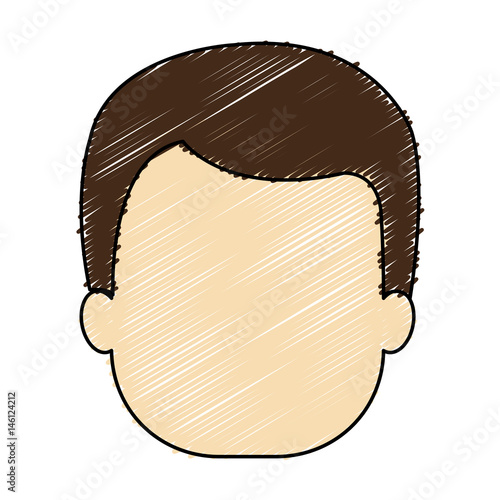 young man avatar character vector illustration design