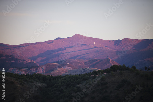 Sierra Nevada at sunset.