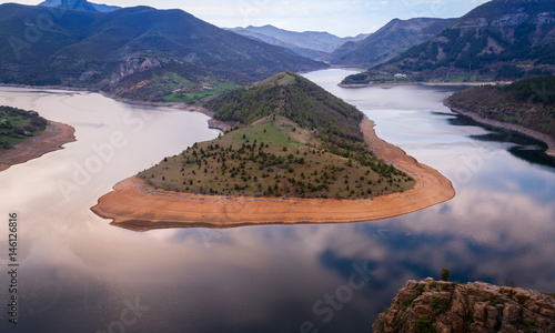 crystal clear lake near the forest