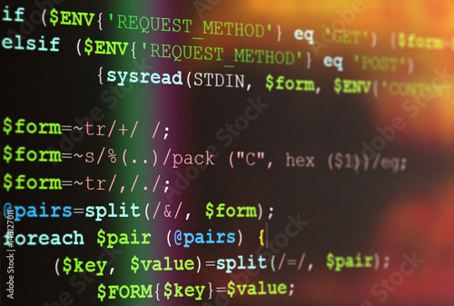 Software computer programming code abstract technology background