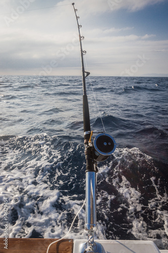 The fishing-rod equipped with the coil